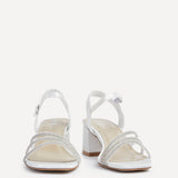 Mariah Wide Fit Bridal Ivory Diamante Heels