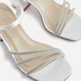 Mariah Wide Fit Bridal Ivory Diamante Heels