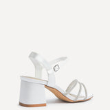 Mariah Wide Fit Bridal Ivory Diamante Heels