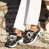 Venture Black Mesh Trainers