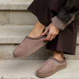 Tammy Mocha Faux Suede Slippers