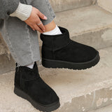 Cammie Black Platform Ankle Boots