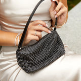 Dignity Black Diamante Shoulder Bag