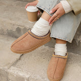 Tammy Chestnut Faux Suede Slippers