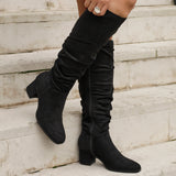 Margot Black Long Heeled Boots