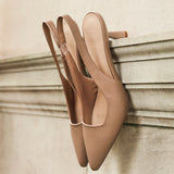 Presley Mocha Faux Leather Court Heels