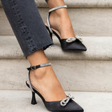 Beatrice Double Bow Embellished Court Heel