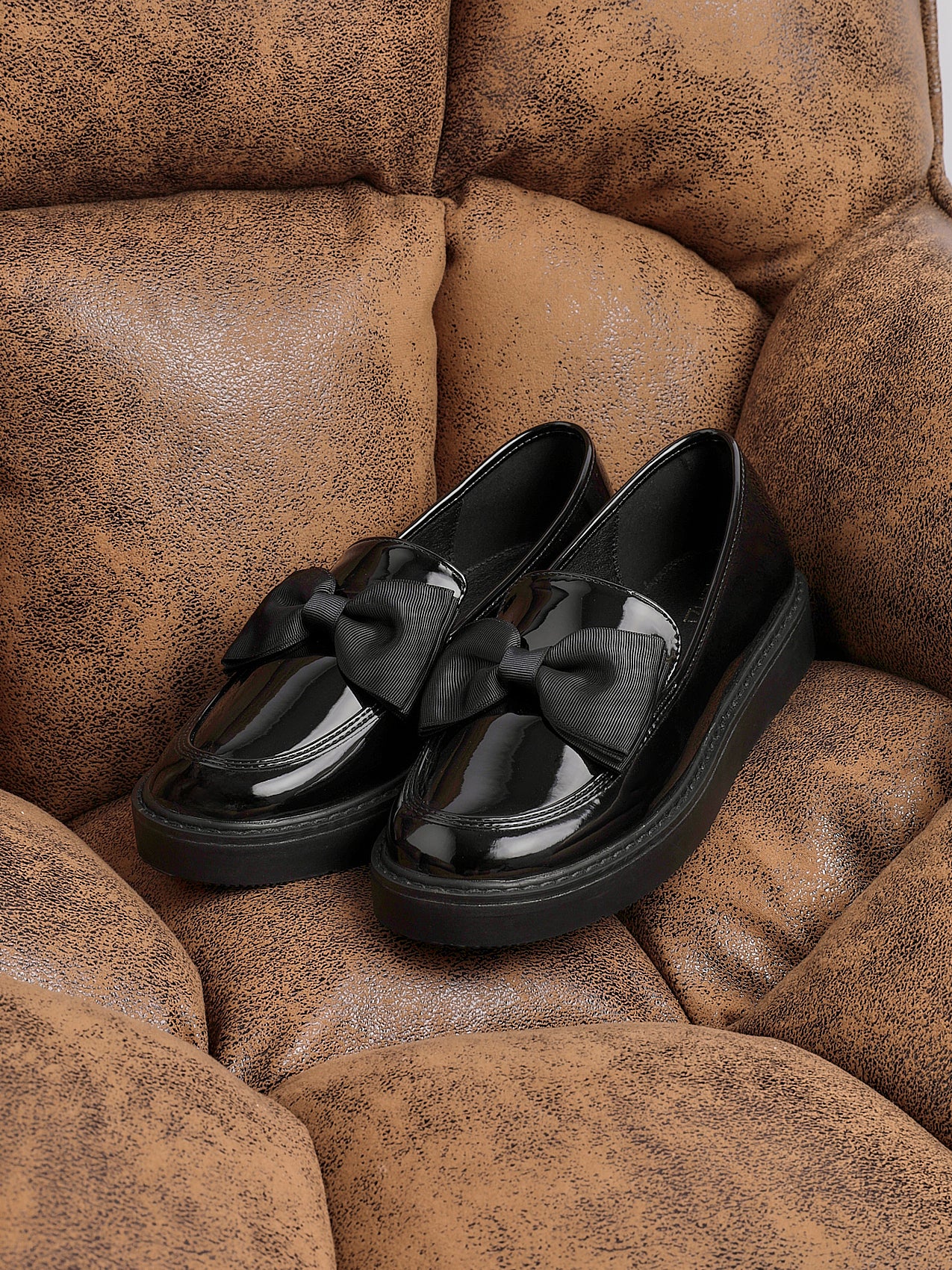 Nadia Faux Patent Loafers