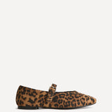 Nadira Leopard Mary Jane Style Flats