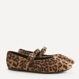Nadira Leopard Mary Jane Style Flats