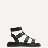 Naya Black Gladiator Style Sandals