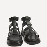 Naya Black Gladiator Style Sandals