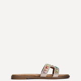 Nerissa Diamante Beaded Flat Sandals
