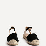 Neroli Black Closed Toe Espadrille Sandals