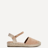Neroli Taupe Closed Toe Espadrille Sandals