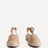Neroli Taupe Closed Toe Espadrille Sandals