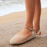 Neroli Taupe Closed Toe Espadrille Sandals