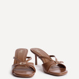 News Tan Mule Heels