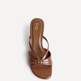 News Tan Mule Heels