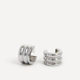 Noa Small Silver Hoop Earrings
