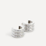 Noa Small Silver Hoop Earrings