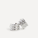 Noa Small Silver Hoop Earrings