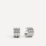 Noa Small Silver Hoop Earrings