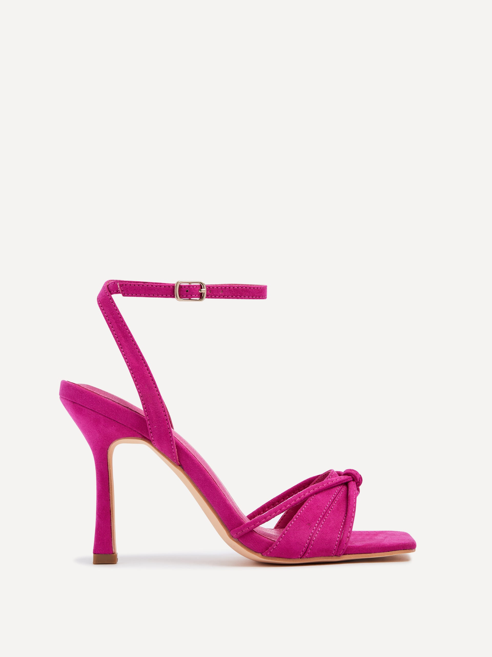 Nola Faux Suede Knotted Heels
