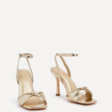 Nola Gold Knotted Heels