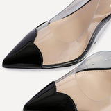 Nolita Black Perspex Court Heels