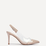 Nolita Nude Perspex Court Heels