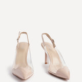 Nolita Nude Perspex Court Heels
