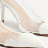 Nolita White Perspex Court Heels