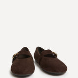 Nova Wide Fit Brown Mary Jane Flats