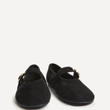 Nova Wide Fit Black Mary Jane Flats