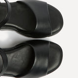 Nyla Black Platform Cleated Sandals