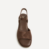 Nyla Brown Platform Cleated Sandals