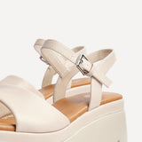 Nyla Nude Platform Cleated Sandals
