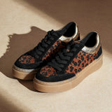 Nyra Leopard Print Trainers