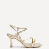 Nicole Gold Strappy Heels