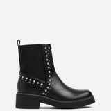 Optic Black Diamante Chelsea Boots