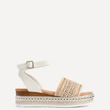 Opulant Gold Espadrille Flatform Sandals
