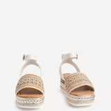 Opulant Gold Espadrille Flatform Sandals
