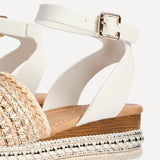 Opulant Gold Espadrille Flatform Sandals