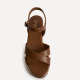 Orelle Brown Flatform Sandals