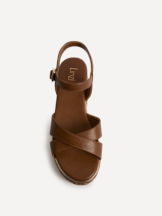 Orelle Brown Flatform Sandals