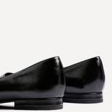 Orian Black Faux Leather Ballet Flats