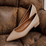 Orian Nude Faux Leather Ballet Flats