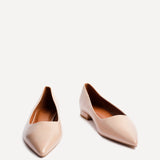 Orian Nude Faux Leather Ballet Flats