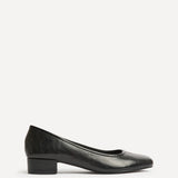 Origin Black Low Block Court Heels